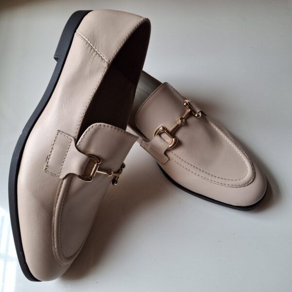 Mocassin Cuir Rose Nude – Image 2