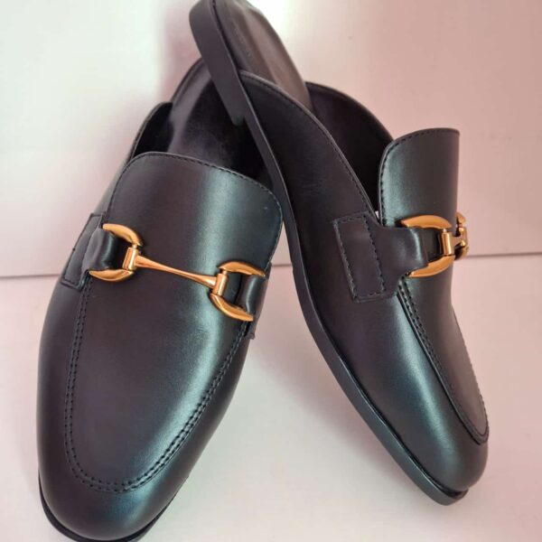 Mule Cuir Noir – Image 2